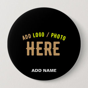 STYLISH MODERN CUSTOMIZABLE BLACK VERIFIED BRANDED BUTTON