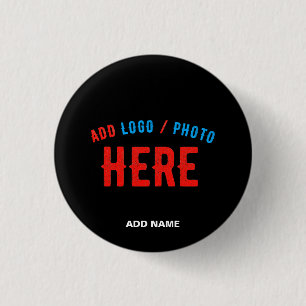 STYLISH MODERN CUSTOMIZABLE BLACK VERIFIED BRANDED BUTTON
