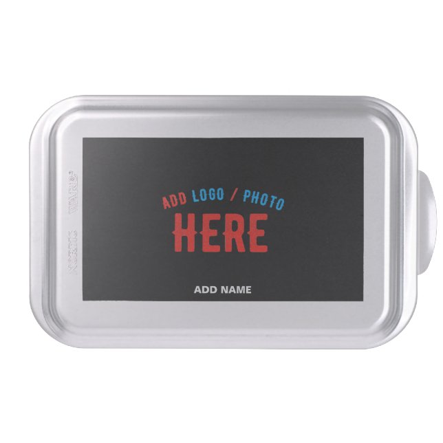 STYLISH MODERN CUSTOMIZABLE BLACK VERIFIED BRANDED CAKE PAN (Front)