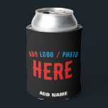 STYLISH MODERN CUSTOMIZABLE BLACK VERIFIED BRANDED CAN COOLER<br><div class="desc">THIS IS A DESIGN FITTING FOR EVERYONE.YOU CAN CHANGE, RESIZE OR ADD LOGO, PHOTO, TEXT AND COLOURS THE WAY YOU LIKE.THANK YOU.</div>