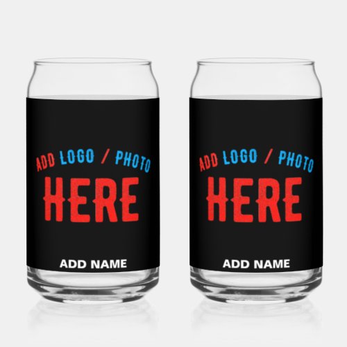 STYLISH MODERN CUSTOMIZABLE BLACK VERIFIED BRANDED CAN GLASS