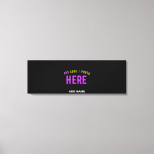 STYLISH MODERN CUSTOMIZABLE BLACK VERIFIED BRANDED CANVAS PRINT