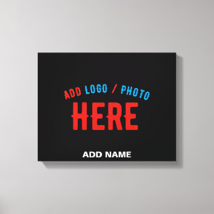 STYLISH MODERN CUSTOMIZABLE BLACK VERIFIED BRANDED CANVAS PRINT