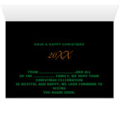 STYLISH MODERN CUSTOMIZABLE BLACK VERIFIED BRANDED CARDS (Inside Horizontal (Bottom))
