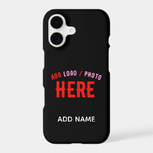 STYLISH MODERN CUSTOMIZABLE BLACK VERIFIED BRANDED iPhone 17 CASE