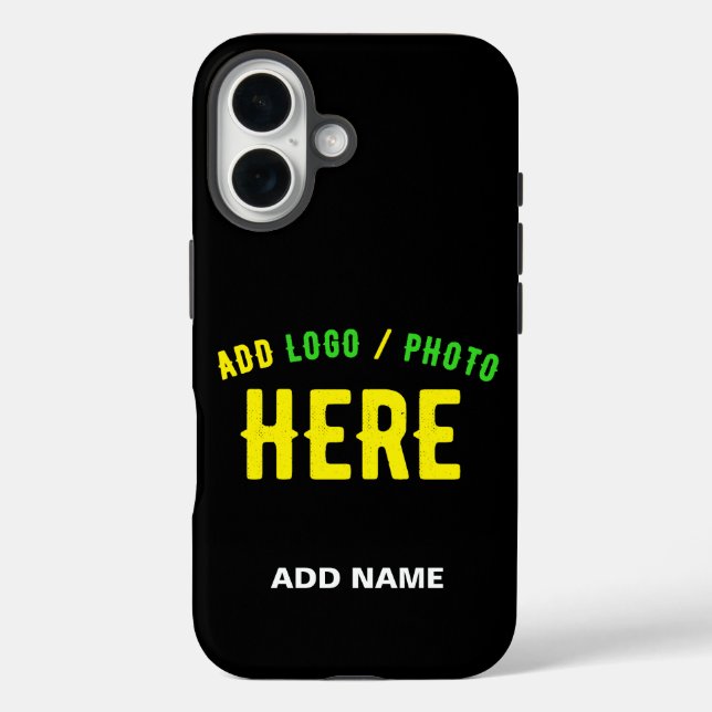 STYLISH MODERN CUSTOMIZABLE BLACK VERIFIED BRANDED Case-Mate iPhone CASE (Back)