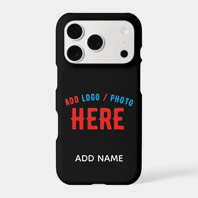 STYLISH MODERN CUSTOMIZABLE BLACK VERIFIED BRANDED Case-Mate iPhone CASE (Back)