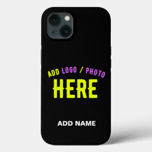 STYLISH MODERN CUSTOMIZABLE BLACK VERIFIED BRANDED iPhone 13 CASE