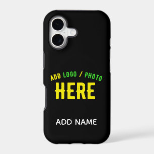 STYLISH MODERN CUSTOMIZABLE BLACK VERIFIED BRANDED iPhone 17 CASE