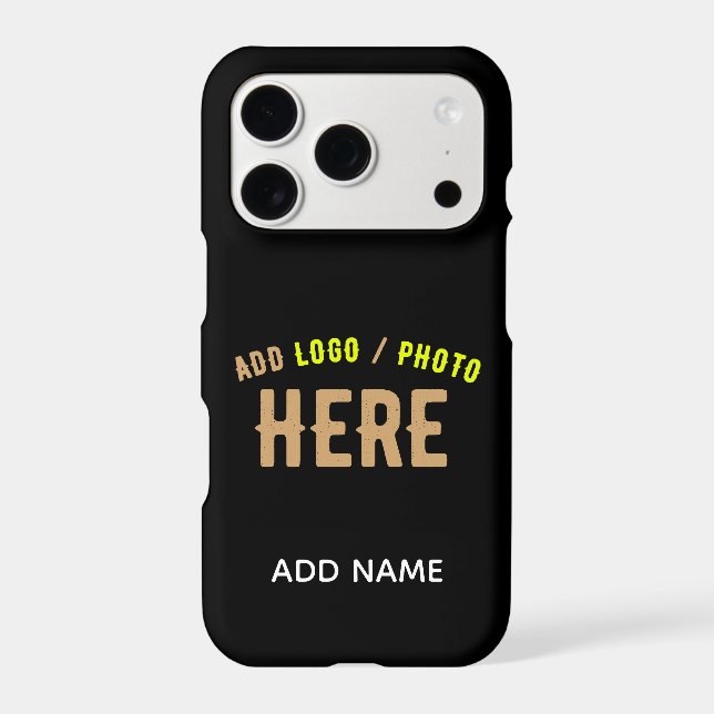 STYLISH MODERN CUSTOMIZABLE BLACK VERIFIED BRANDED Case-Mate iPhone CASE (Back)