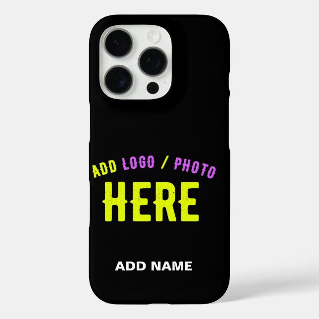 STYLISH MODERN CUSTOMIZABLE BLACK VERIFIED BRANDED Case-Mate iPhone CASE (Back)