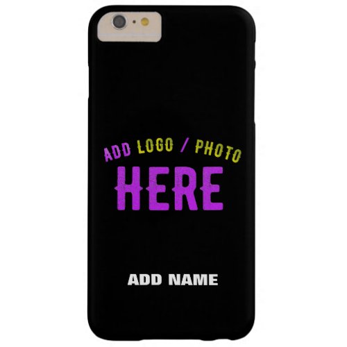 STYLISH MODERN CUSTOMIZABLE BLACK VERIFIED BRANDED BARELY THERE iPhone 6 PLUS CASE