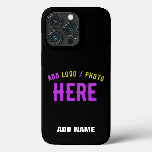 STYLISH MODERN CUSTOMIZABLE BLACK VERIFIED BRANDED Case-Mate iPhone CASE (Back)