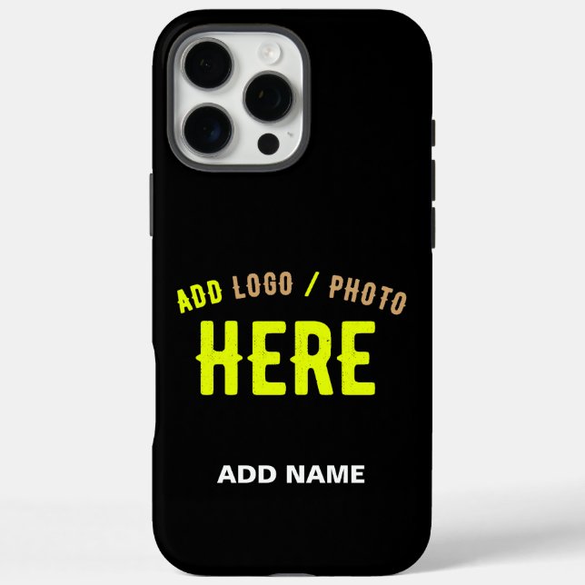 STYLISH MODERN CUSTOMIZABLE BLACK VERIFIED BRANDED Case-Mate iPhone CASE (Back)