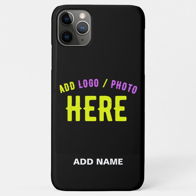STYLISH MODERN CUSTOMIZABLE BLACK VERIFIED BRANDED Case-Mate iPhone CASE (Back)