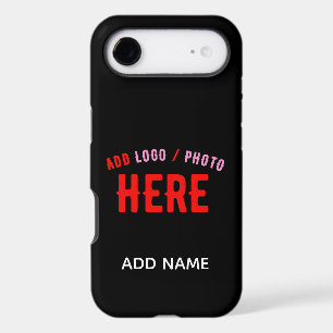STYLISH MODERN CUSTOMIZABLE BLACK VERIFIED BRANDED iPhone 17 AIR CASE