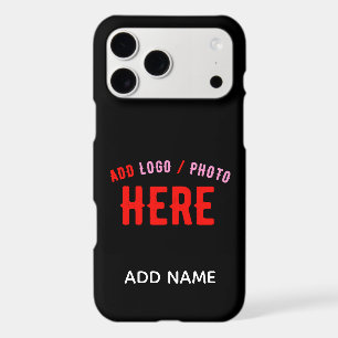 STYLISH MODERN CUSTOMIZABLE BLACK VERIFIED BRANDED iPhone 17 PRO MAX CASE