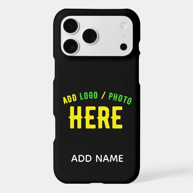 STYLISH MODERN CUSTOMIZABLE BLACK VERIFIED BRANDED Case-Mate iPhone CASE (Back)