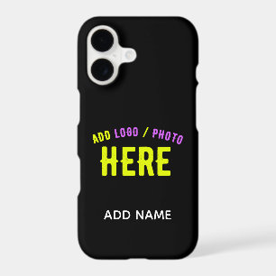 STYLISH MODERN CUSTOMIZABLE BLACK VERIFIED BRANDED iPhone 17 CASE