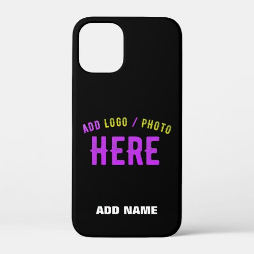 STYLISH MODERN CUSTOMIZABLE BLACK VERIFIED BRANDED iPhone 12 MINI CASE