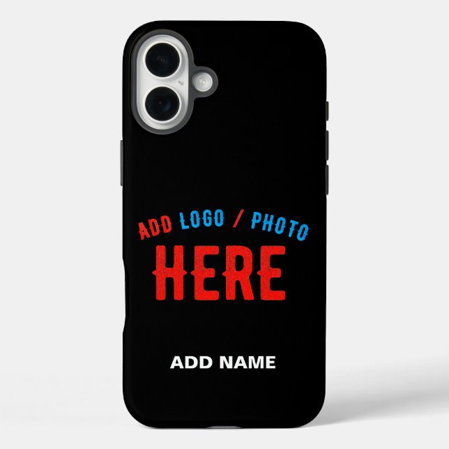 STYLISH MODERN CUSTOMIZABLE BLACK VERIFIED BRANDED Case-Mate iPhone CASE (Back)