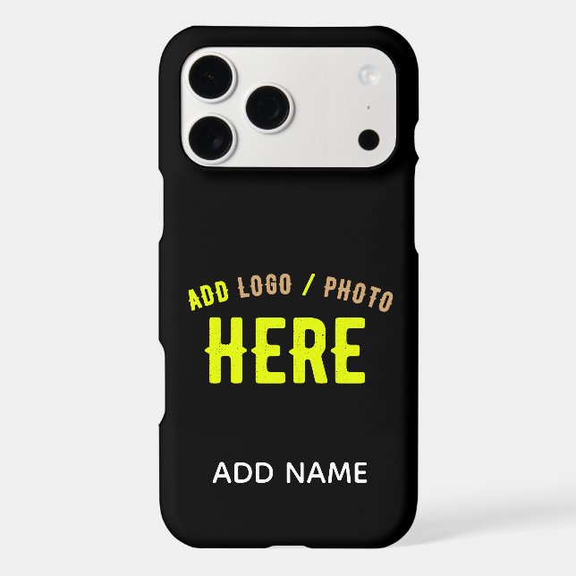 STYLISH MODERN CUSTOMIZABLE BLACK VERIFIED BRANDED Case-Mate iPhone CASE (Back)