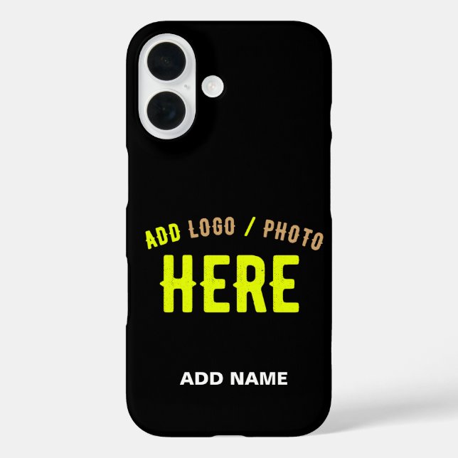 STYLISH MODERN CUSTOMIZABLE BLACK VERIFIED BRANDED Case-Mate iPhone CASE (Back)