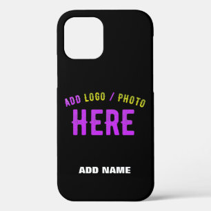 STYLISH MODERN CUSTOMIZABLE BLACK VERIFIED BRANDED iPhone 12 PRO CASE