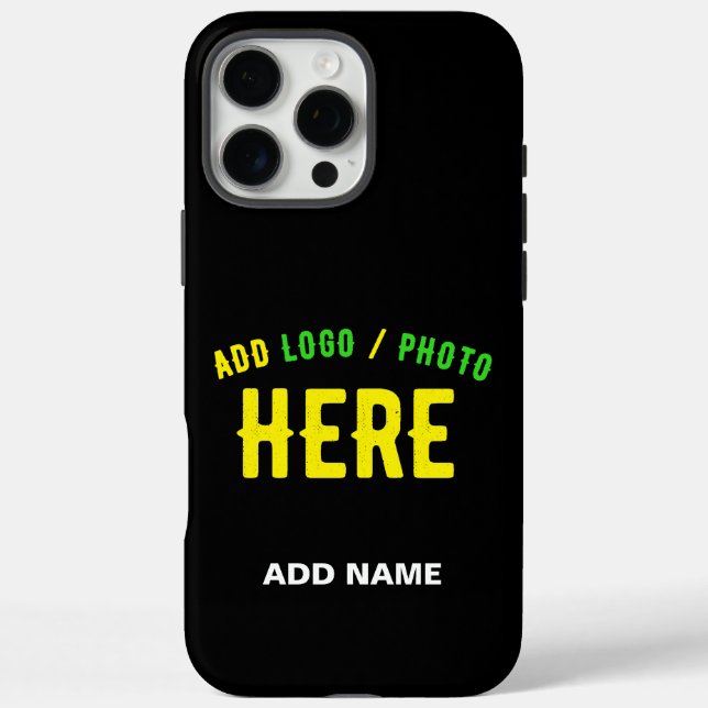 STYLISH MODERN CUSTOMIZABLE BLACK VERIFIED BRANDED Case-Mate iPhone CASE (Back)