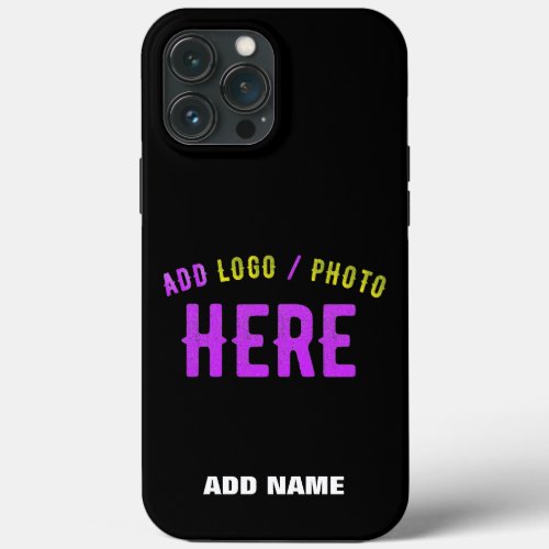 STYLISH MODERN CUSTOMIZABLE BLACK VERIFIED BRANDED iPhone 13 PRO MAX CASE