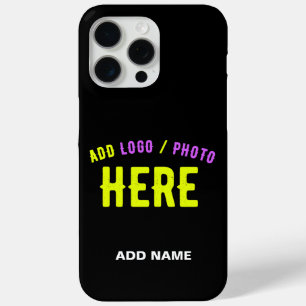STYLISH MODERN CUSTOMIZABLE BLACK VERIFIED BRANDED iPhone 15 PRO MAX CASE