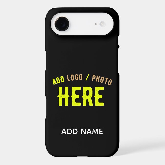 STYLISH MODERN CUSTOMIZABLE BLACK VERIFIED BRANDED Case-Mate iPhone CASE (Back)