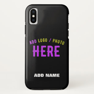 STYLISH MODERN CUSTOMIZABLE BLACK VERIFIED BRANDED iPhone X CASE
