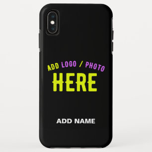 STYLISH MODERN CUSTOMIZABLE BLACK VERIFIED BRANDED iPhone XS MAX CASE