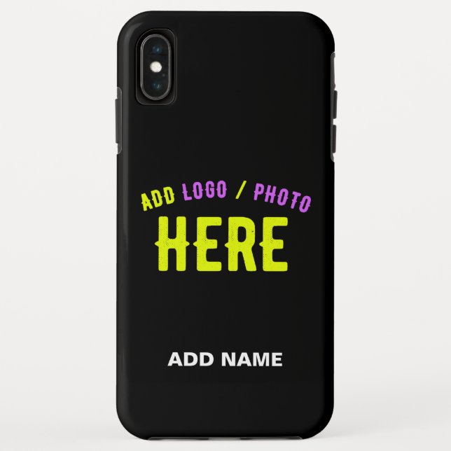 STYLISH MODERN CUSTOMIZABLE BLACK VERIFIED BRANDED Case-Mate iPhone CASE (Back)