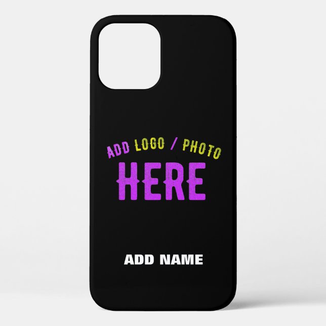 STYLISH MODERN CUSTOMIZABLE BLACK VERIFIED BRANDED Case-Mate iPhone CASE (Back)