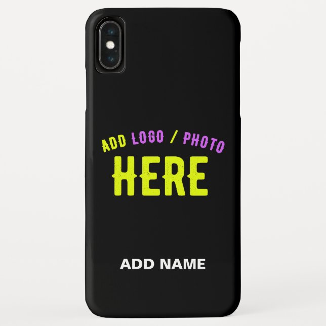 STYLISH MODERN CUSTOMIZABLE BLACK VERIFIED BRANDED Case-Mate iPhone CASE (Back)