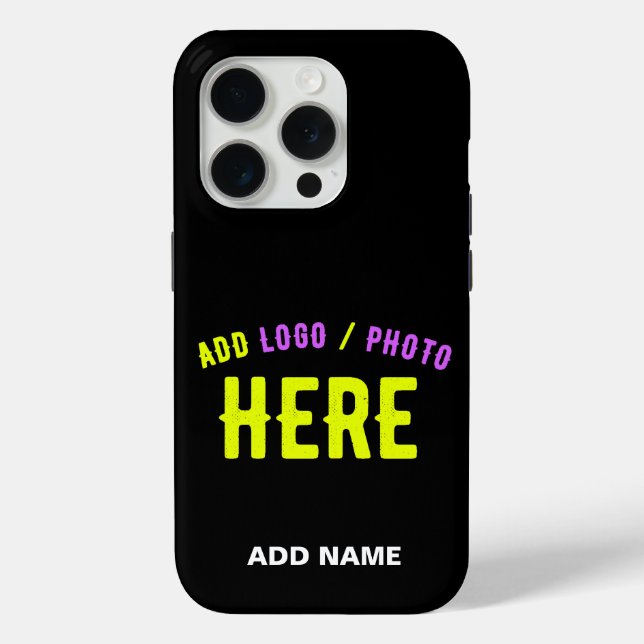 STYLISH MODERN CUSTOMIZABLE BLACK VERIFIED BRANDED Case-Mate iPhone CASE (Back)