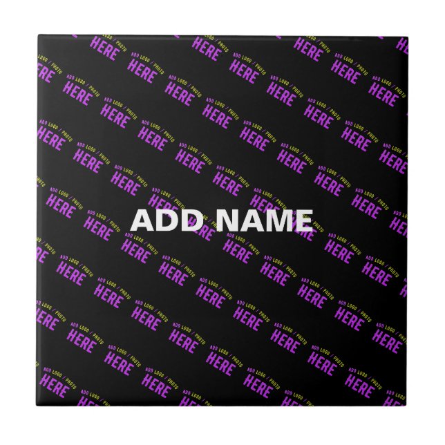 STYLISH MODERN CUSTOMIZABLE BLACK VERIFIED BRANDED CERAMIC TILE (Front)