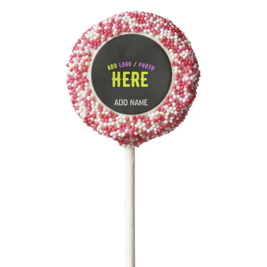 STYLISH MODERN CUSTOMIZABLE BLACK VERIFIED BRANDED CHOCOLATE COVERED OREO POP (Zoomed)
