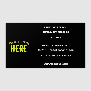 STYLISH MODERN CUSTOMIZABLE BLACK VERIFIED BRANDED CLEAR BUSINESS CARDS