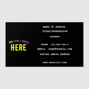 STYLISH MODERN CUSTOMIZABLE BLACK VERIFIED BRANDED CLEAR BUSINESS CARDS