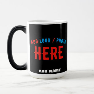 STYLISH MODERN CUSTOMIZABLE BLACK VERIFIED BRANDED COLOR MORPH MUG 