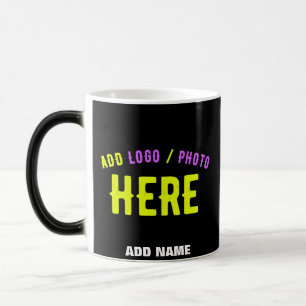 STYLISH MODERN CUSTOMIZABLE BLACK VERIFIED BRANDED COLOR MORPH MUG