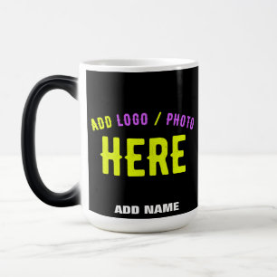 STYLISH MODERN CUSTOMIZABLE BLACK VERIFIED BRANDED COLOR MORPH MUG