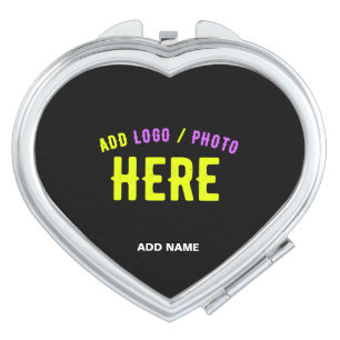 STYLISH MODERN CUSTOMIZABLE BLACK VERIFIED BRANDED COMPACT MIRROR