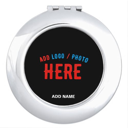 STYLISH MODERN CUSTOMIZABLE BLACK VERIFIED BRANDED COMPACT MIRROR