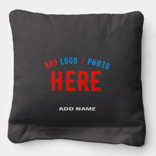 STYLISH MODERN CUSTOMIZABLE BLACK VERIFIED BRANDED CORNHOLE BAGS
