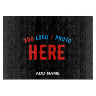 STYLISH MODERN CUSTOMIZABLE BLACK VERIFIED BRANDED CUTTING BOARD