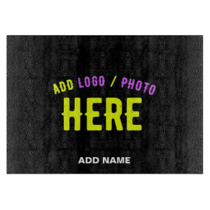 STYLISH MODERN CUSTOMIZABLE BLACK VERIFIED BRANDED CUTTING BOARD